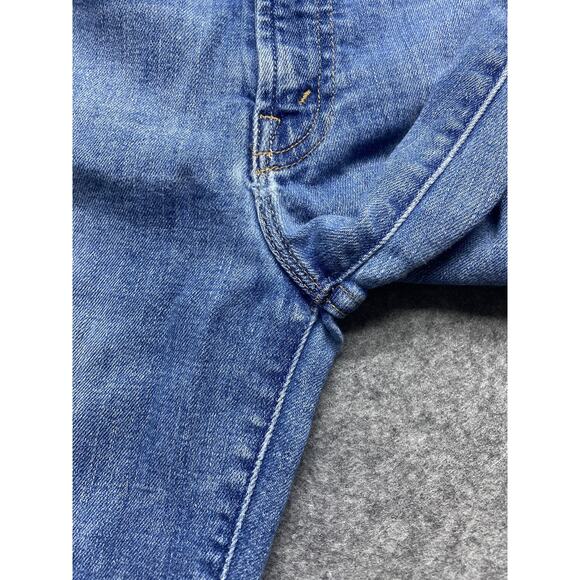 Mother Jeans Womens 27 Blue The Laced Hustler Ankle One Smart Cookie Raw Hem - Picture 12 of 16